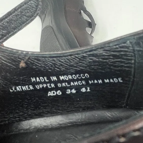 Dansko Myla shoes dark brown strappy 41
