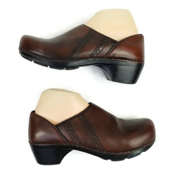 Dansko Professional Sienna Brown Clog Shoes Womens Size 42 US 11.5-12