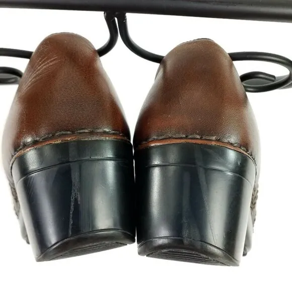 Dansko Professional Sienna Brown Clog Shoes Womens Size 42 US 11.5-12