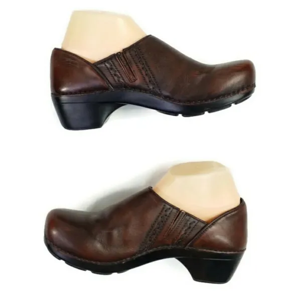 Dansko Professional Sienna Brown Clog Shoes Womens Size 42 US 11.5-12