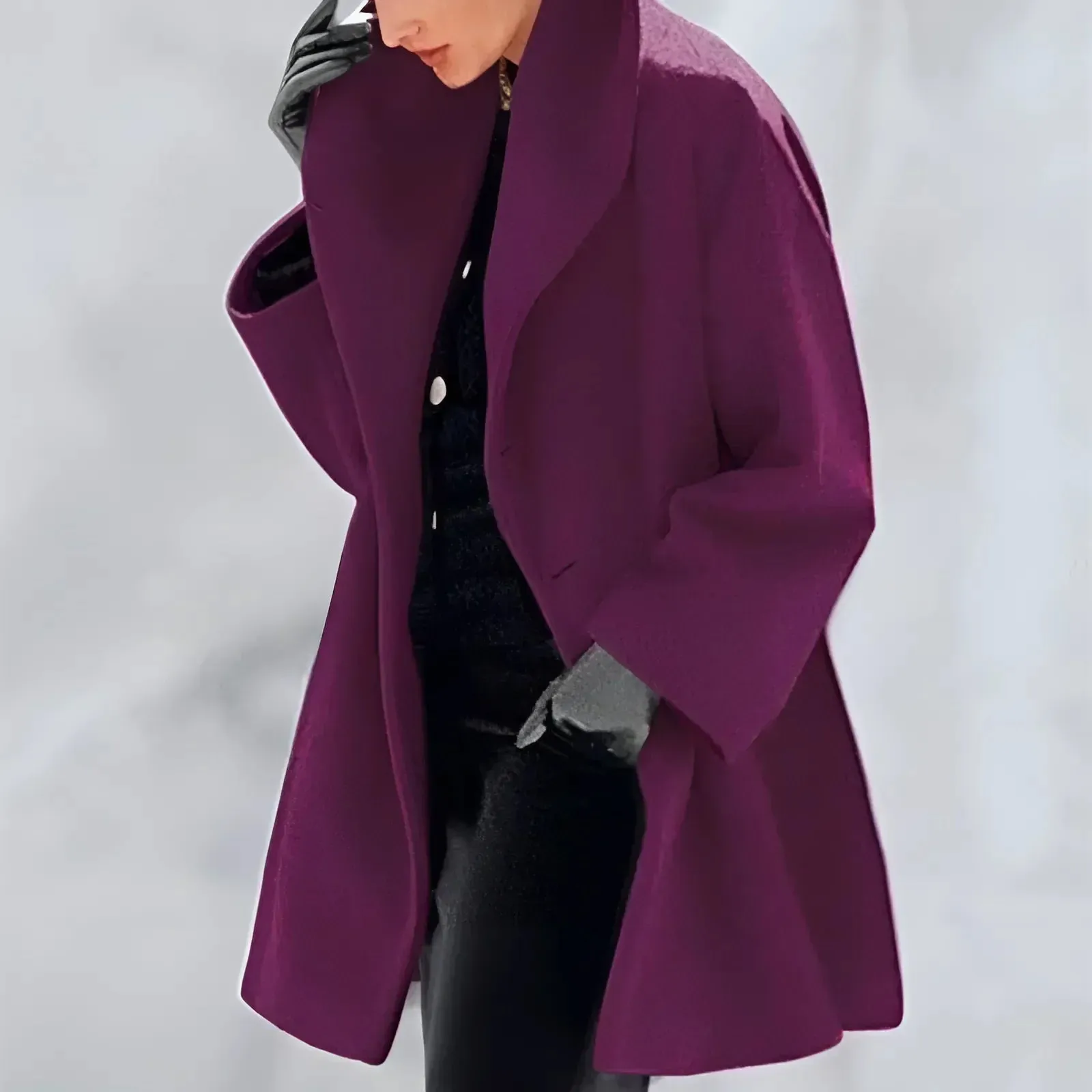 Deliah - Women's Winter Trench Coat - Sleek & Insulated