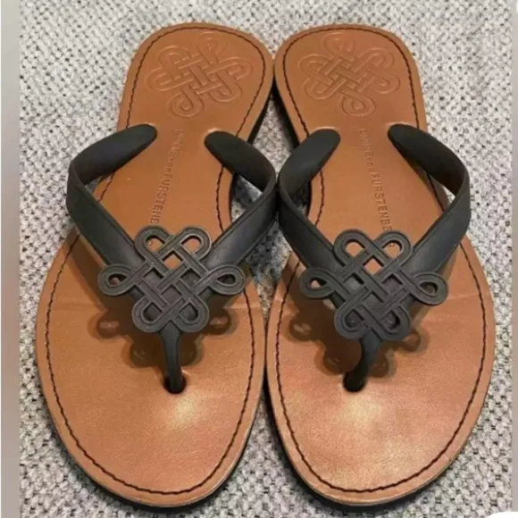 Diane Von Furstenburg Sandals Flip Flops 7.5