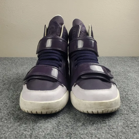 Diesel Im Pression Purple Strap Sneakers Mens 9.5 Rare Y2K High Tops Archive