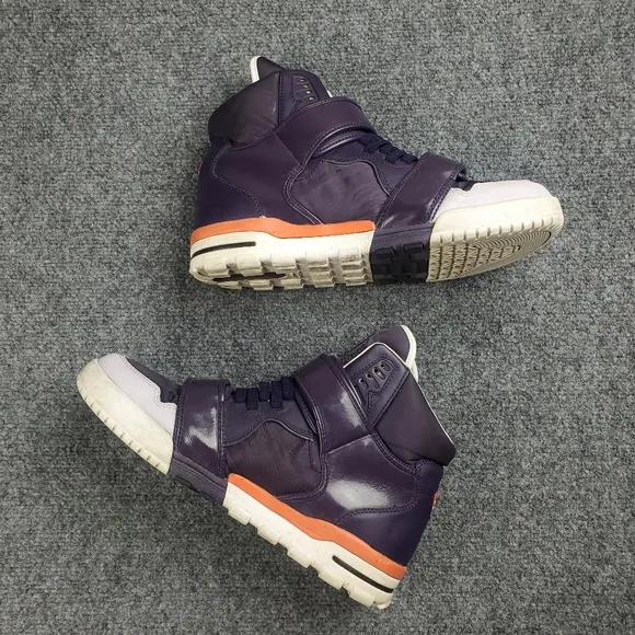 Diesel Im Pression Purple Strap Sneakers Mens 9.5 Rare Y2K High Tops Archive