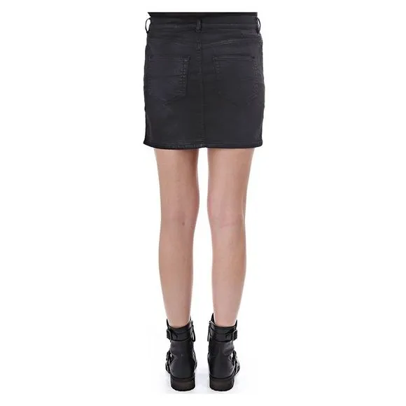 Diesel Mode Ne Jogg Jean Waxed Effect Skirt