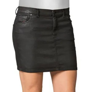 Diesel Mode Ne Jogg Jean Waxed Effect Skirt