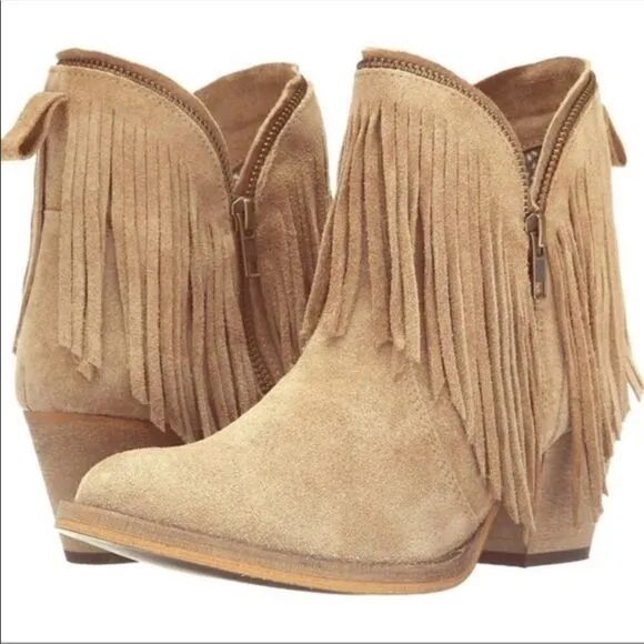 Dingo JuJu Fringe Zipper Bootie Size 8.5