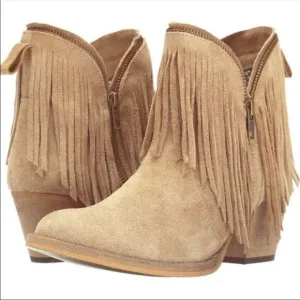 Dingo JuJu Fringe Zipper Bootie Size 8.5
