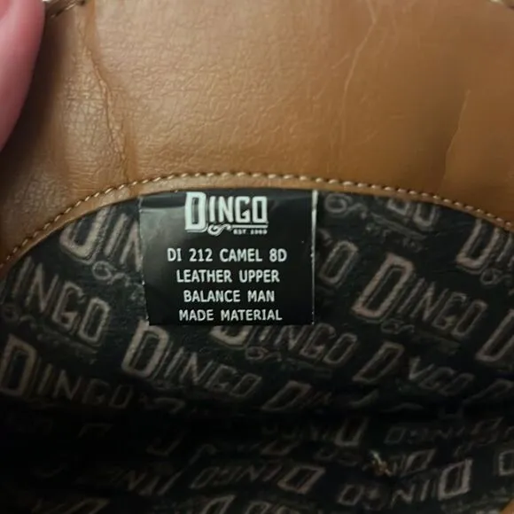Dingo Men’s Lefty Western Boot Camel color size 8D.