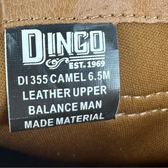 Dingo Sierra Ankle Boots 6.5 Camel Studded Leather Harness Bootie Womens