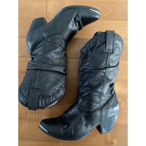Dingo Women's Dingo Olivia Western Black Boots size 8.5