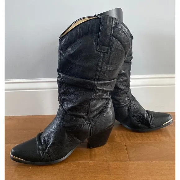 Dingo Women's Dingo Olivia Western Black Boots size 8.5