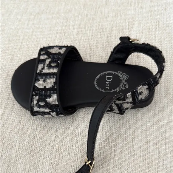 Dior Kids Black Sandals