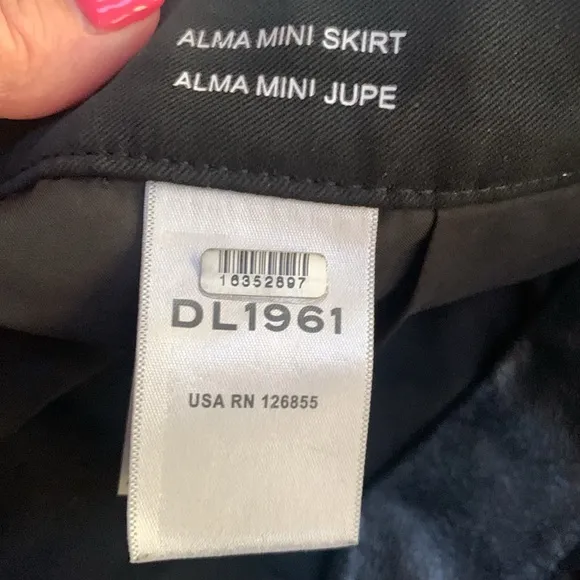 DL1961 Leather Mini Skirt Alma 28