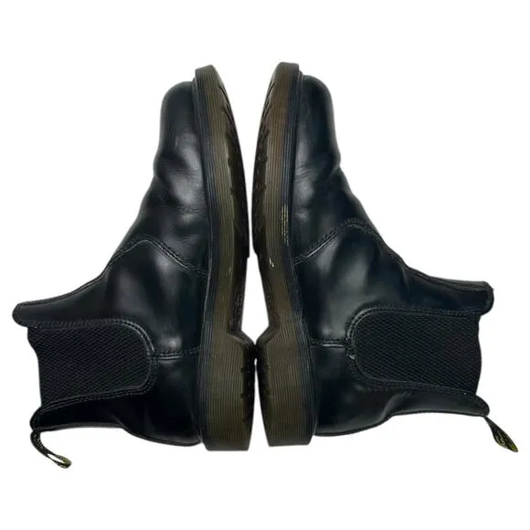 Doc Martens Boots Womens 6 Black Leather Chelsea AirWair Ankle Smooth 2976