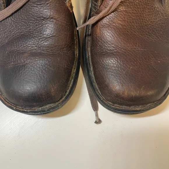 Doc Martens Industrial Mens Sussex Air Wair Brown Leather Ankle Boots Size 10