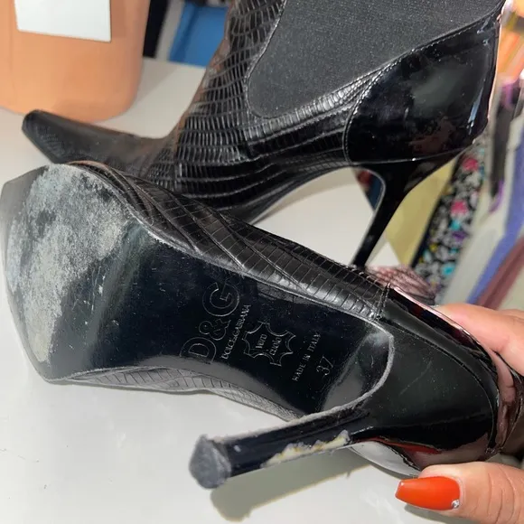 Dolce &amp; Gabbana ankle leather boots