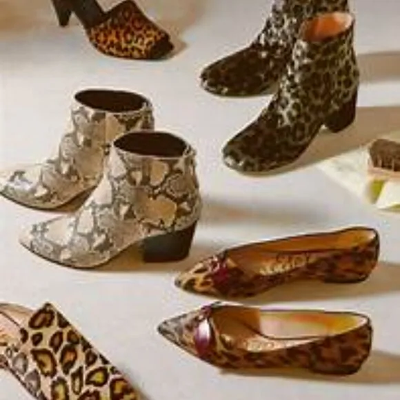 Dolce Vita Snakeskin Leather Ankle Boots