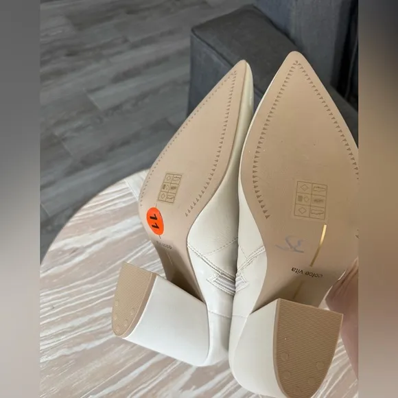 Dolce Vita|Boho Ivory Pointy tall Ankle Boots,Nello fashion boot•••NWT,Size 11