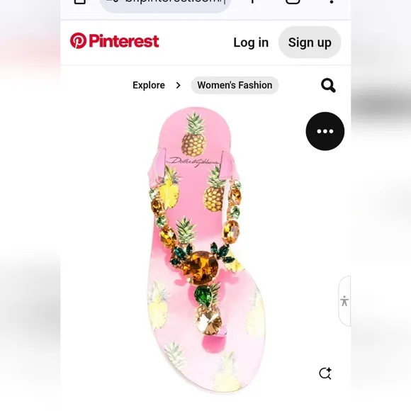 Dolce&amp;gabanna jeweled Sandals with Pineapple Print