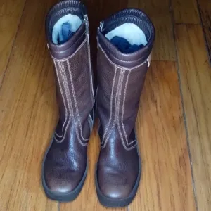 Dolomite brown leather Sherpa calf boots Sz 42 (11.5) Excellent condition