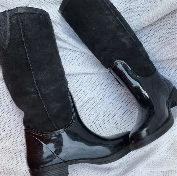 Dominion Australian shearling waterproof Tall‎ Wellie boots 40/10