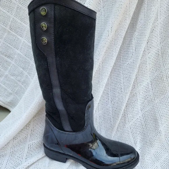 Dominion Australian shearling waterproof Tall‎ Wellie boots 40/10