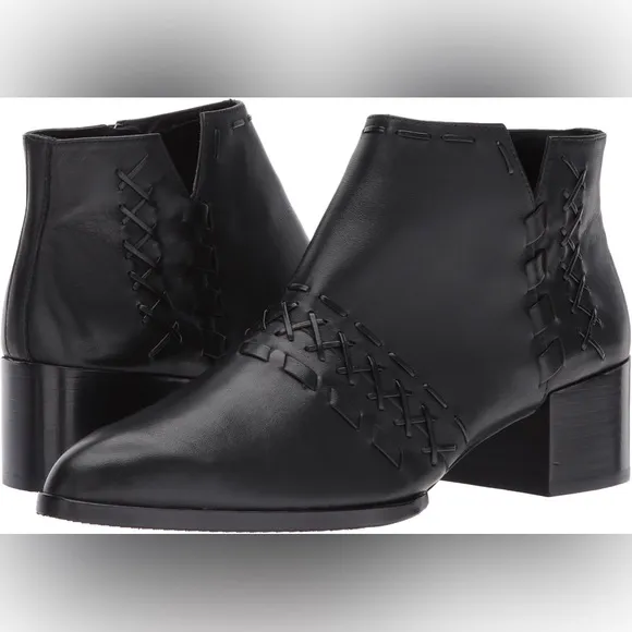 Donald J. Pilner Black Ankle Boots