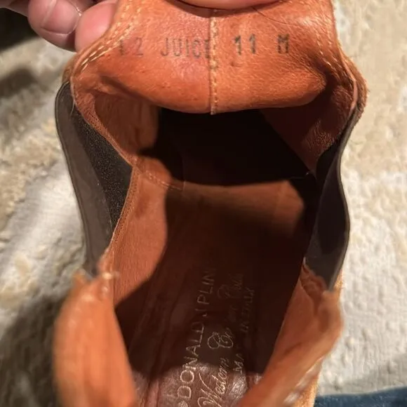 Donald J. Pliner 'Western Couture Collection' ankle cowboy Boots size 11M in GUC