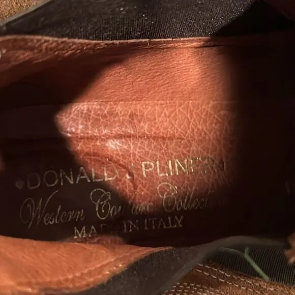 Donald J. Pliner 'Western Couture Collection' ankle cowboy Boots size 11M in GUC