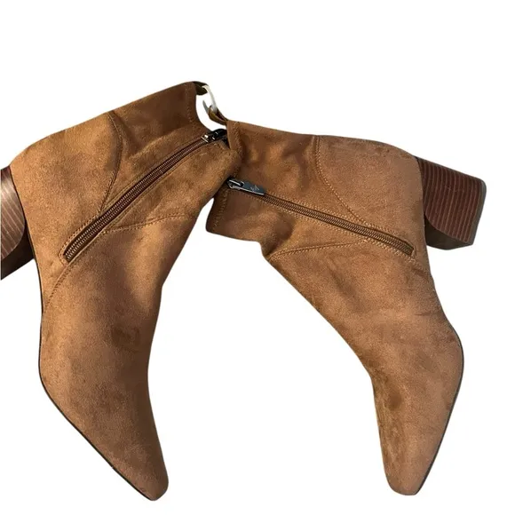 ✅Donald Pliner Women's Birmingham Stretch Suede Mid Calf Boot Sz 10