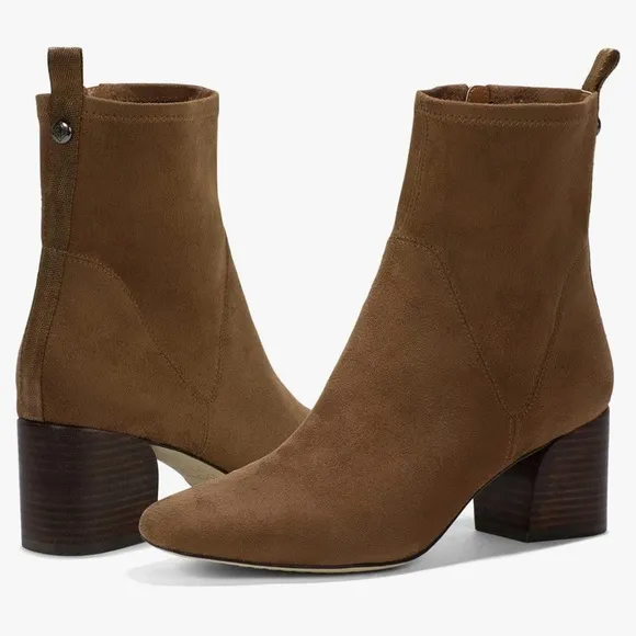 ✅Donald Pliner Women's Birmingham Stretch Suede Mid Calf Boot Sz 10