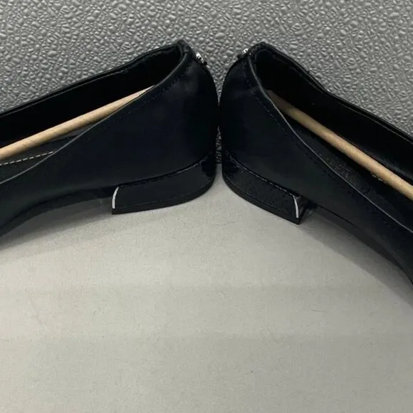 Donald Pliner Women’s Ladonna08 Ballerina Flats Black Size 9M Leather Slip-On