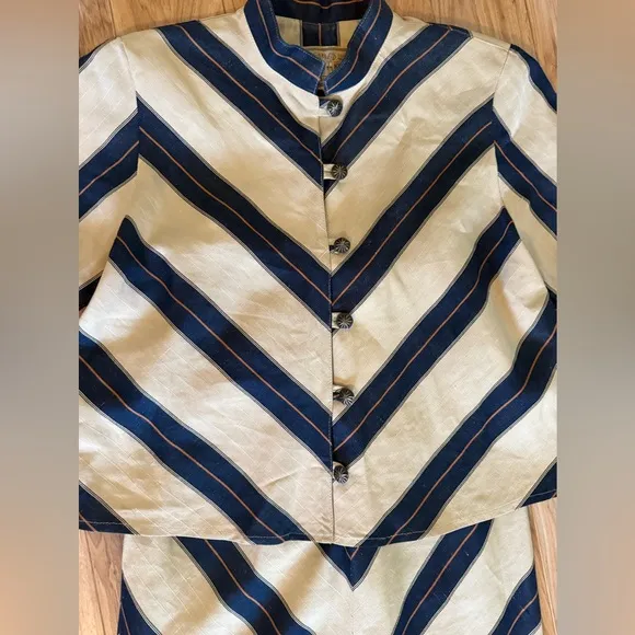 Double D Ranch Wear Matching Top &amp; Skirt Set Women Top XS 44 Bust Skirt Waist 29