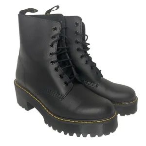 Dr Doc Martens Shriver Hi Lace Up Leather Grunge Combat Platform Boot Women's 10