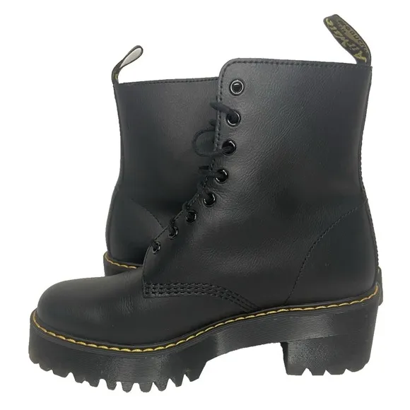 Dr Doc Martens Shriver Hi Lace Up Leather Grunge Combat Platform Boot Women's 10