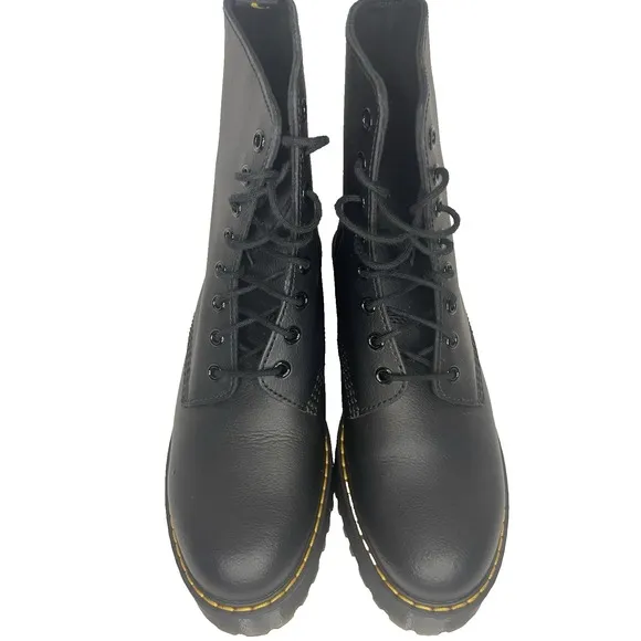 Dr Doc Martens Shriver Hi Lace Up Leather Grunge Combat Platform Boot Women's 10