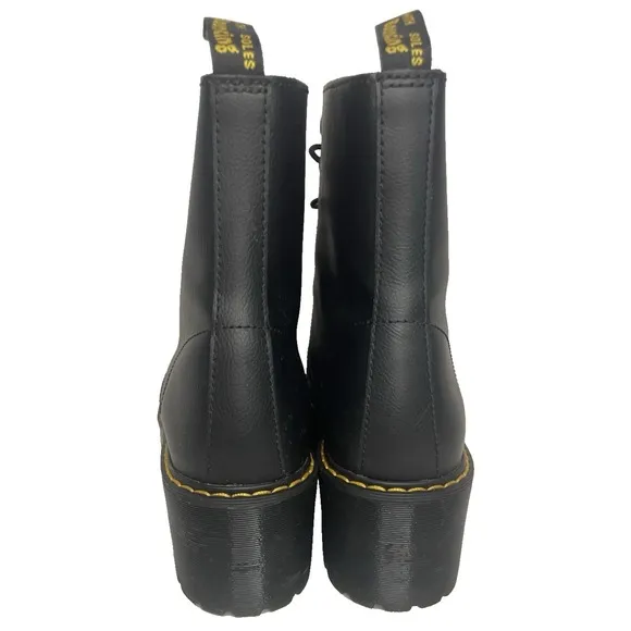 Dr Doc Martens Shriver Hi Lace Up Leather Grunge Combat Platform Boot Women's 10