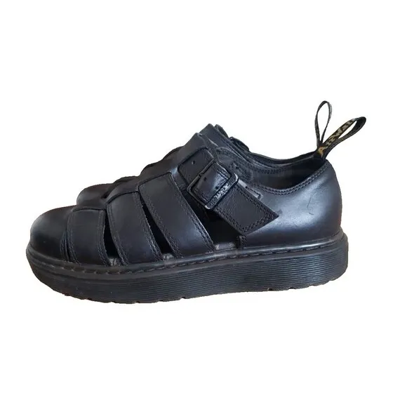 Dr. Doc Martens VIBAL White Leather Strappy Sandals Women's Size 5 RARE