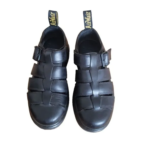 Dr. Doc Martens VIBAL White Leather Strappy Sandals Women's Size 5 RARE