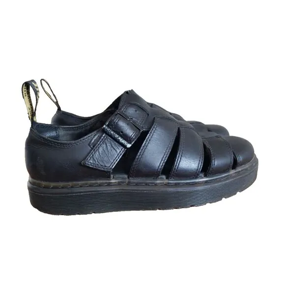 Dr. Doc Martens VIBAL White Leather Strappy Sandals Women's Size 5 RARE