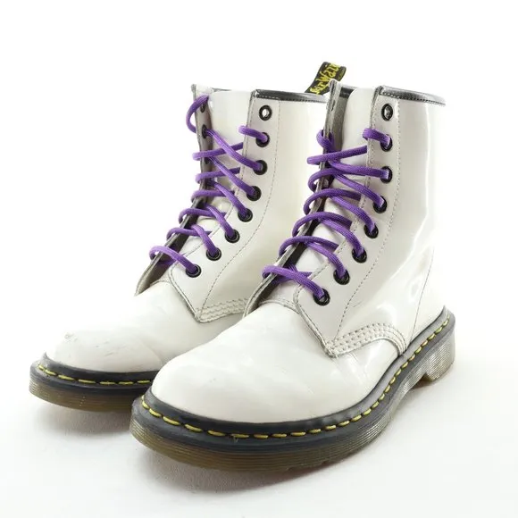 Dr. Martens 1460W 8 Eye 7&quot; Tall Boots Size Women's US7 EU38 UK5