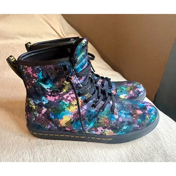 Dr. Martens Ankle Boots Colorful Lace Up Casual Size Sneaker Size 8