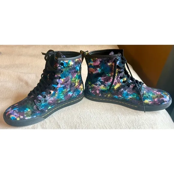 Dr. Martens Ankle Boots Colorful Lace Up Casual Size Sneaker Size 8