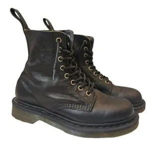 Dr. Martens Black Leather Boots Combat Motto 8-eye boots Women’s Size 7