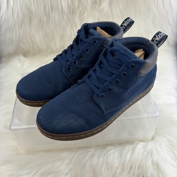 Dr. Martens Blue Chukka Boots with Minimalist Design