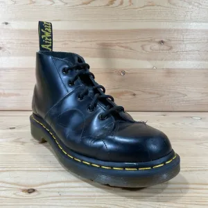 Dr. Martens Church Ankle Boots Men's 8 Women's 9 Smooth Black Leather AirWair