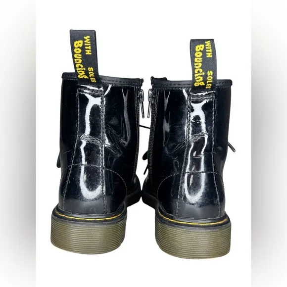 Dr. Martens Junior 1460 Patent Leather Lace Up Boots Kids 3