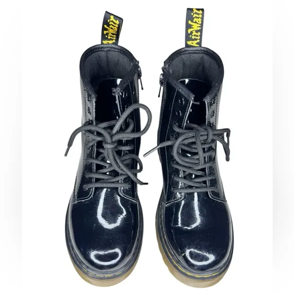 Dr. Martens Junior 1460 Patent Leather Lace Up Boots Kids 3