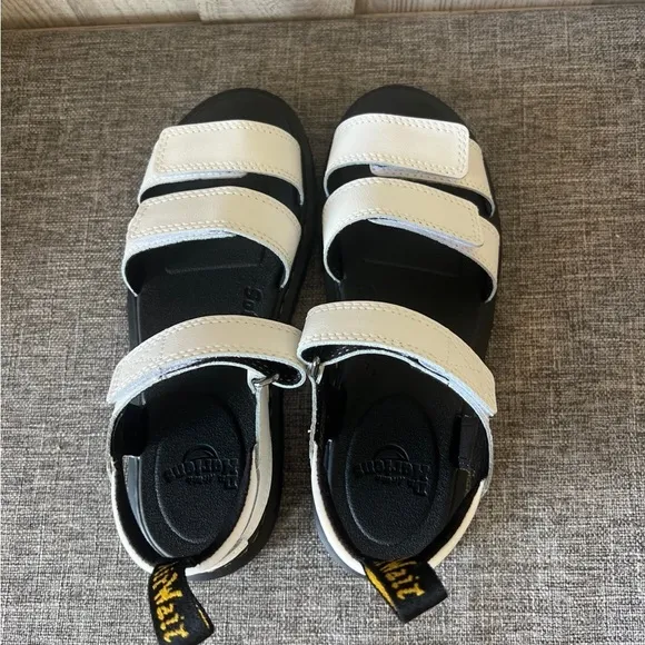 Dr. Martens Kids White Sandals